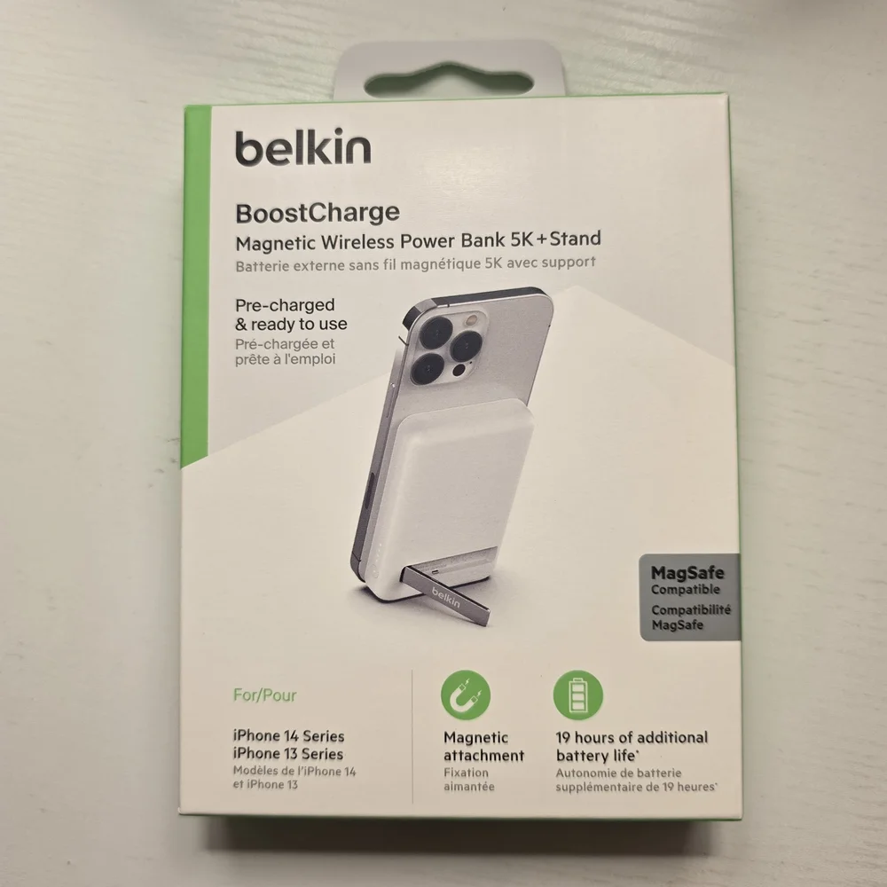 Belkin BoostCharge Magnetic Wireless Power Bank 5K + Stand